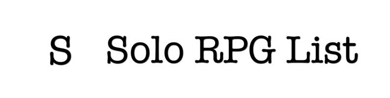 Solo RPG List
